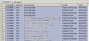 Packages are succesfully extracted.