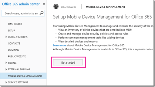 Office 365 w MDM