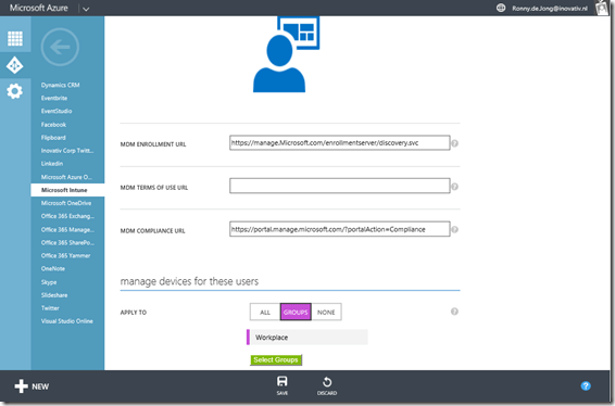 Azure AD Intune Enrollment Integration
