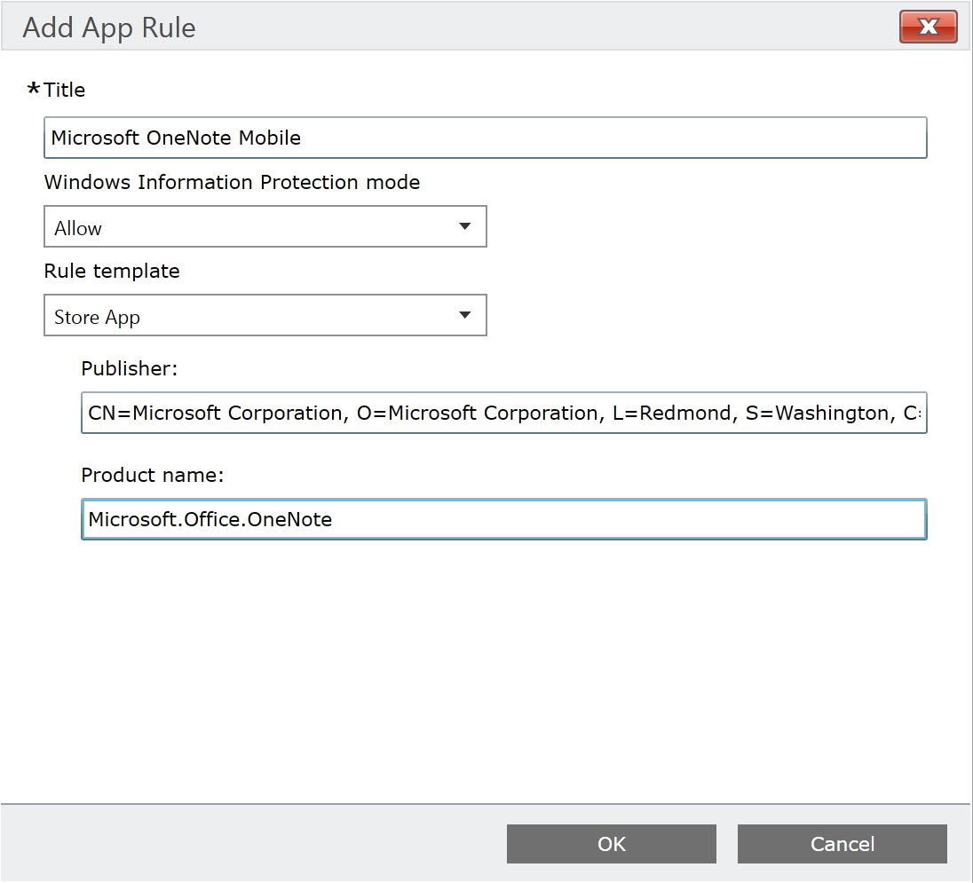 Add OneNote Store App as Managed Application WIP.png