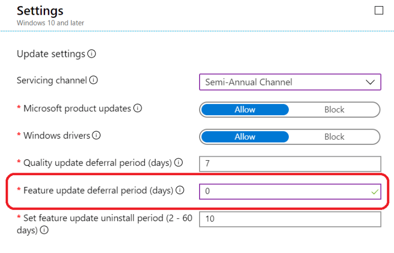 More control on Windows-as-a-Service with Microsoft Intune Feature ...