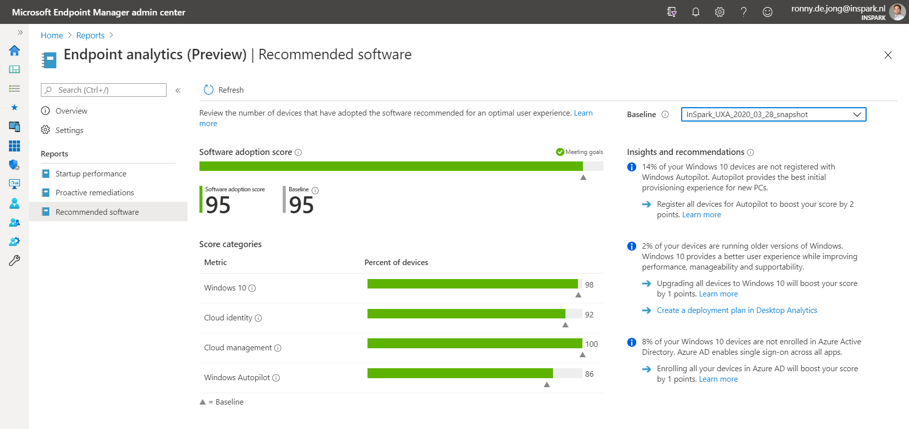 Part 4 – Improve user experience with Microsoft Endpoint Analytics ...